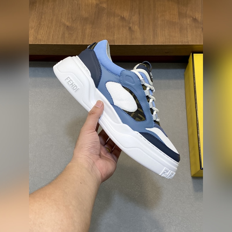 [ FENDI]芬迪 -高端品質(zhì) 原單 休閑運(yùn)動鞋 -鞋面： 納帕小牛皮、荔紋