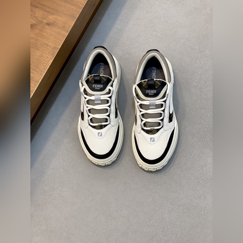 [ FENDI]芬迪 -高端品質 原單 休閑運動鞋 -鞋面： 納帕小牛皮、荔紋