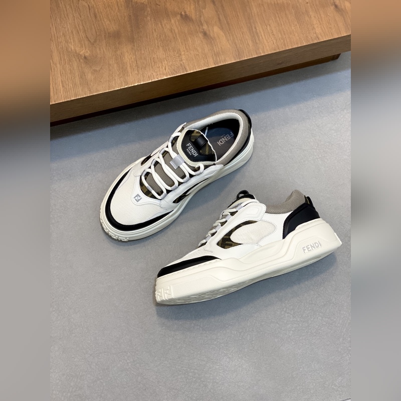 [ FENDI]芬迪 -高端品質 原單 休閑運動鞋 -鞋面： 納帕小牛皮、荔紋