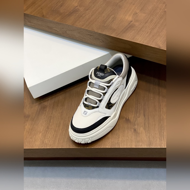 [ FENDI]芬迪 -高端品質 原單 休閑運動鞋 -鞋面： 納帕小牛皮、荔紋