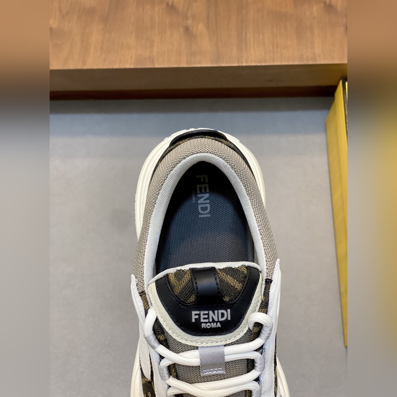 [ FENDI]芬迪 -高端品質 原單 休閑運動鞋 -鞋面： 納帕小牛皮、荔紋