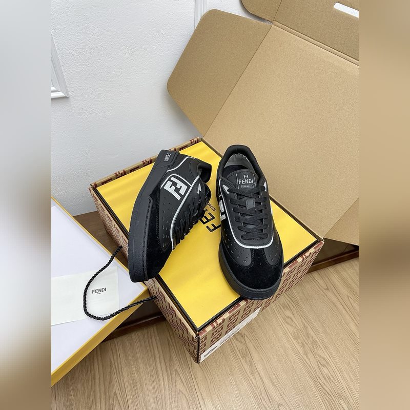 情侶款 頂級版本代購級Fendi芬迪match系列 情侶款 膠片 休閑 運動鞋