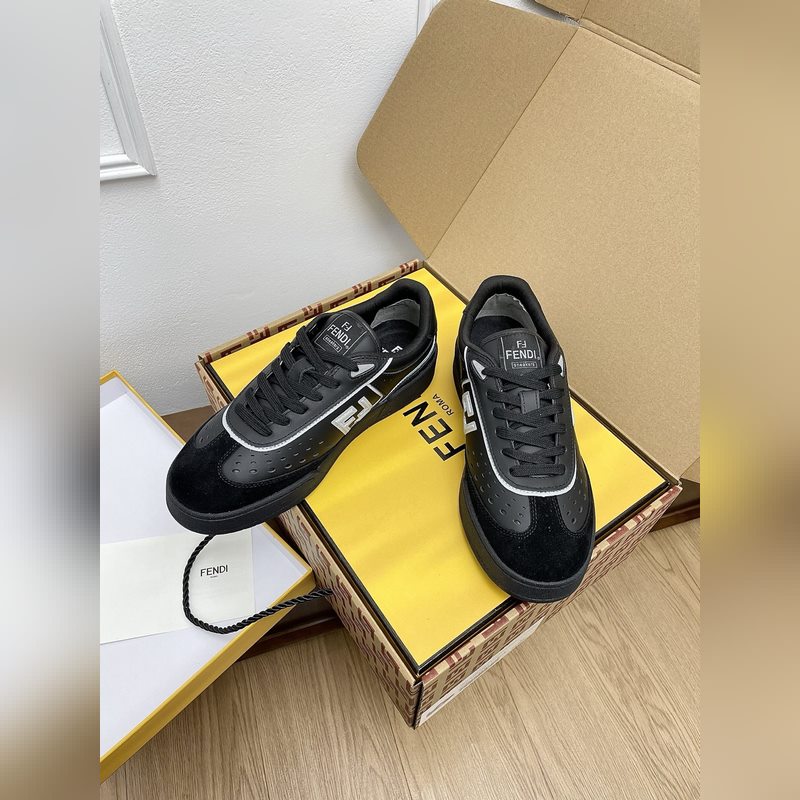 情侶款 頂級版本代購級Fendi芬迪match系列 情侶款 膠片 休閑 運動鞋