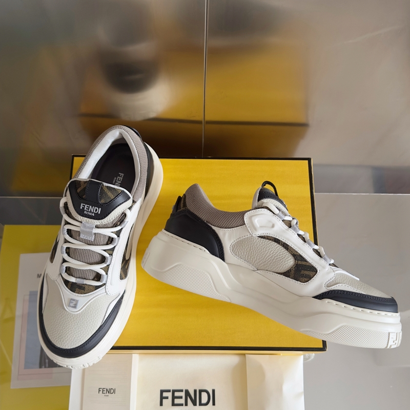 頂級版本：男款 Fendi 芬迪 最新 Force系列 FF厚底 休閑 運動鞋