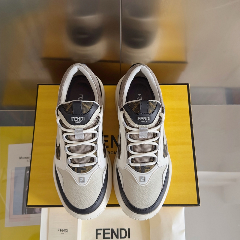 頂級版本：男款 Fendi 芬迪 最新 Force系列 FF厚底 休閑 運動鞋