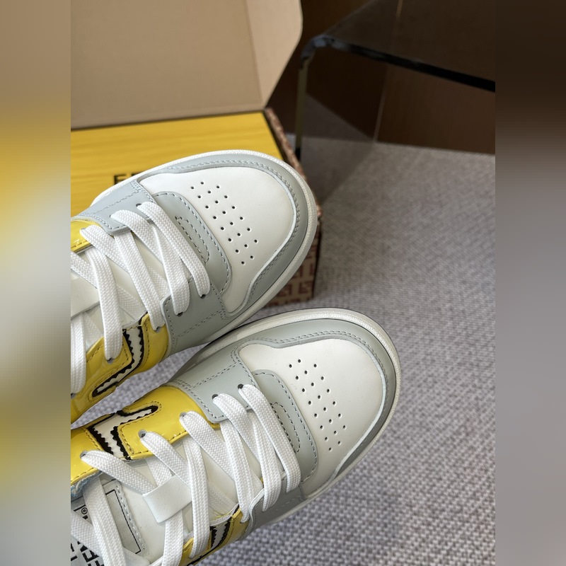 最新版面 皮面 Fendi芬迪 25新色 闆鞋休閑運動鞋 情侶款 FD matc