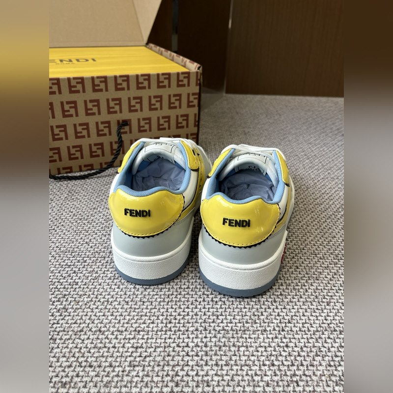 最新版面 皮面 Fendi芬迪 25新色 闆鞋休閑運動鞋 情侶款 FD matc