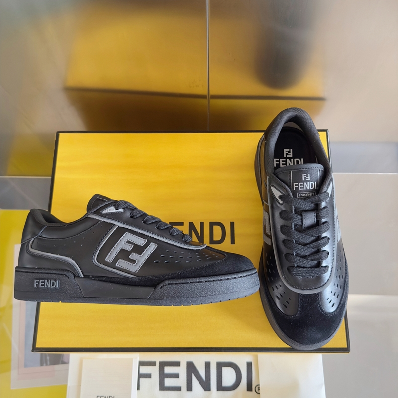 Fendi芬迪match系列 情侶款 膠片 休閑 運動鞋 闆鞋 原版購入開發 做