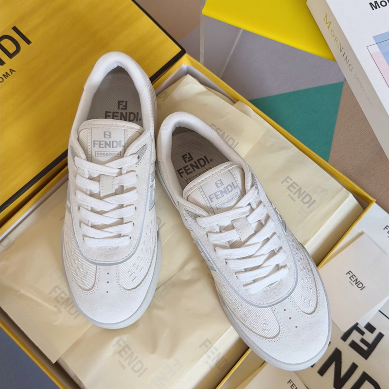 頂級版本：情侶款 布面 Fendi芬迪match系列 情侶款 膠片 休閑 運動鞋