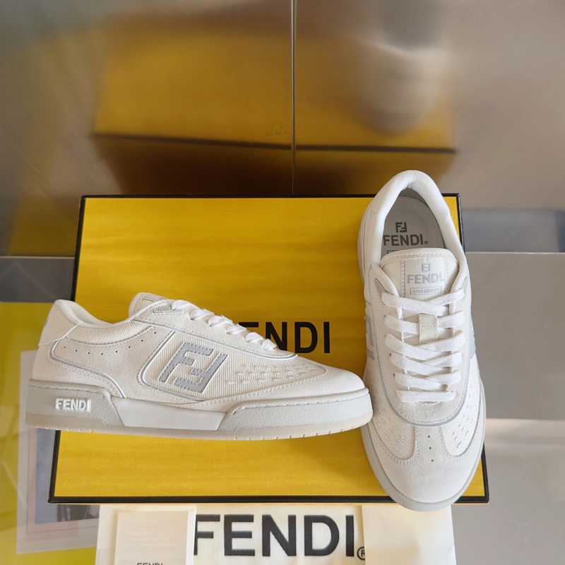 頂級版本：情侶款 布面 Fendi芬迪match系列 情侶款 膠片 休閑 運動鞋