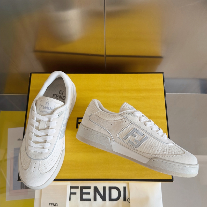 頂級版本：情侶款 布面 Fendi芬迪match系列 情侶款 膠片 休閑 運動鞋