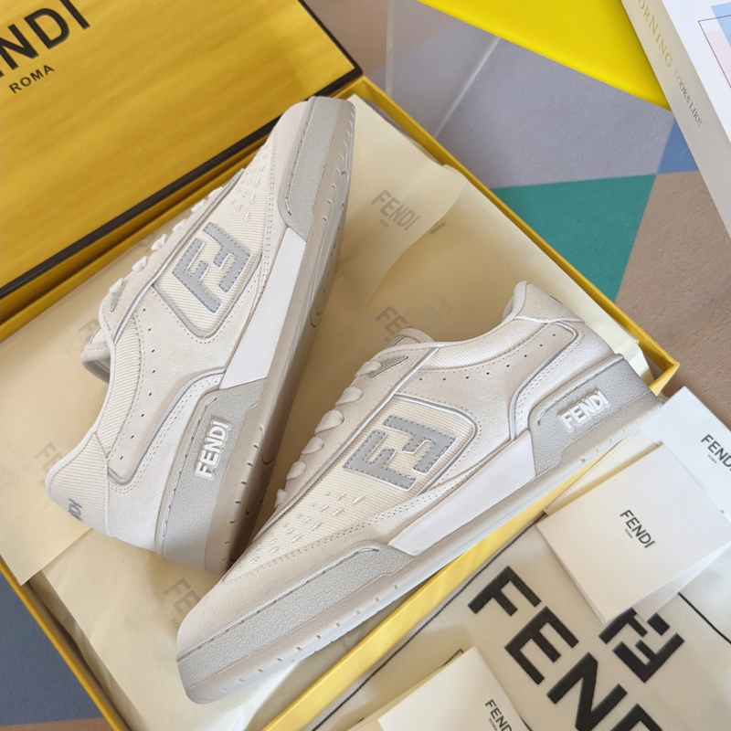 頂級版本：情侶款 布面 Fendi芬迪match系列 情侶款 膠片 休閑 運動鞋
