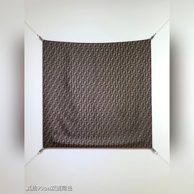 18姆米雙面 90x90cm斜紋真絲 芬迪 滿幅FF