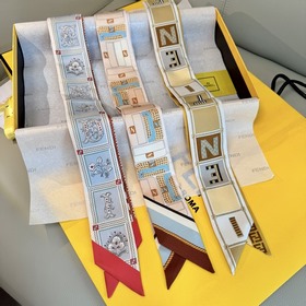 芬迪最讓人心動的絲巾終于出來啦，超有辨識 FENDI雙面佩戴束發帶絲巾 雙面可穿