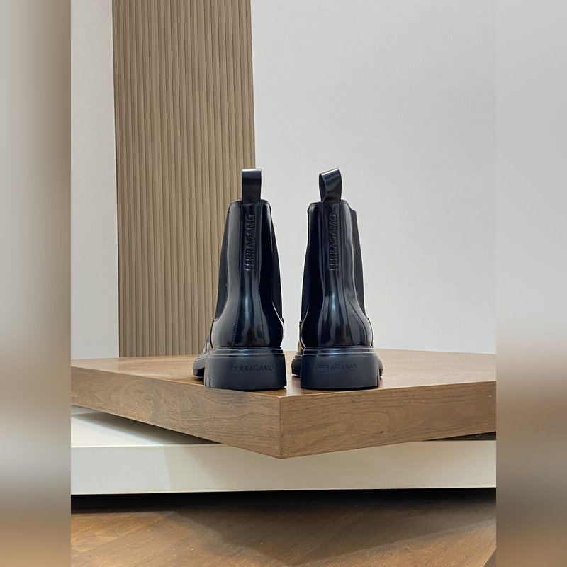 菲拉格慕.[Ferragamo]男士高幫靴，最新爆款，1：1原單代購品質，頂級狠