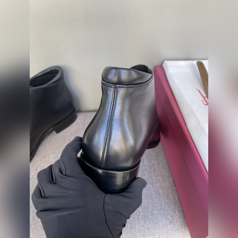 原單品質(zhì) 獨(dú)家新款 菲拉格慕ferragamo秋冬新款 高幫男鞋 精緻手工縫線