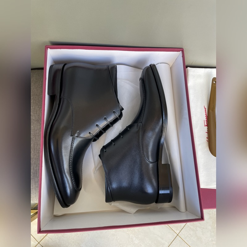 原單品質(zhì) 獨(dú)家新款 菲拉格慕ferragamo秋冬新款 高幫男鞋 精緻手工縫線