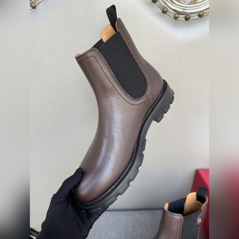 原單品質 獨家新款 菲拉格慕ferragamo秋冬新款 高幫男鞋 精緻手工縫線