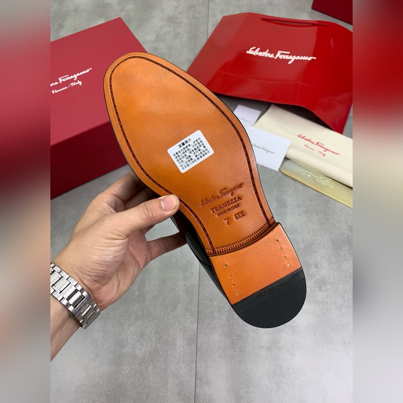 頂級品質(真皮大底系列)[Salvatore Ferragamo]菲拉格慕商務高