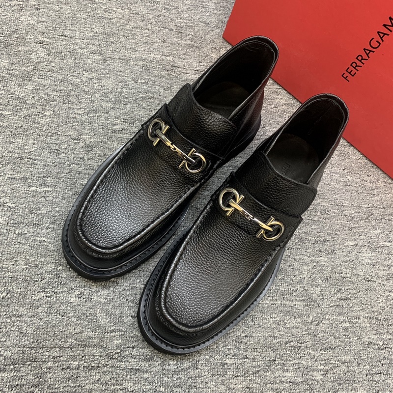 菲拉格慕.[Ferragamo]男士高幫靴，最新爆款，1：1原單代購品質，頂級狠