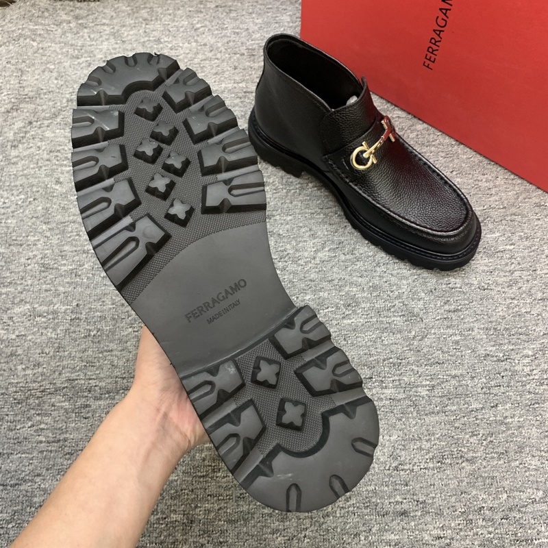 菲拉格慕.[Ferragamo]男士高幫靴，最新爆款，1：1原單代購品質，頂級狠