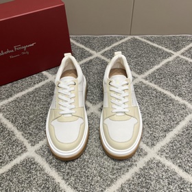 ferragamo菲拉格慕新款休閑鞋 時尚百搭 拼色經典搭款 鞋面采用進口小牛皮