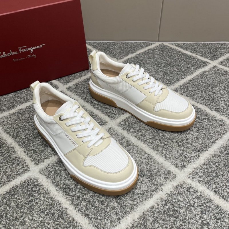 ferragamo菲拉格慕新款休閑鞋 時尚百搭 拼色經典搭款 鞋面采用進口小牛皮