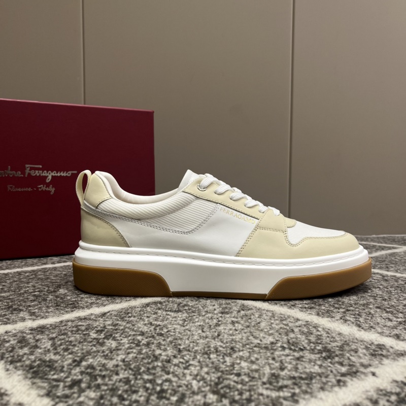 ferragamo菲拉格慕新款休閑鞋 時尚百搭 拼色經典搭款 鞋面采用進口小牛皮