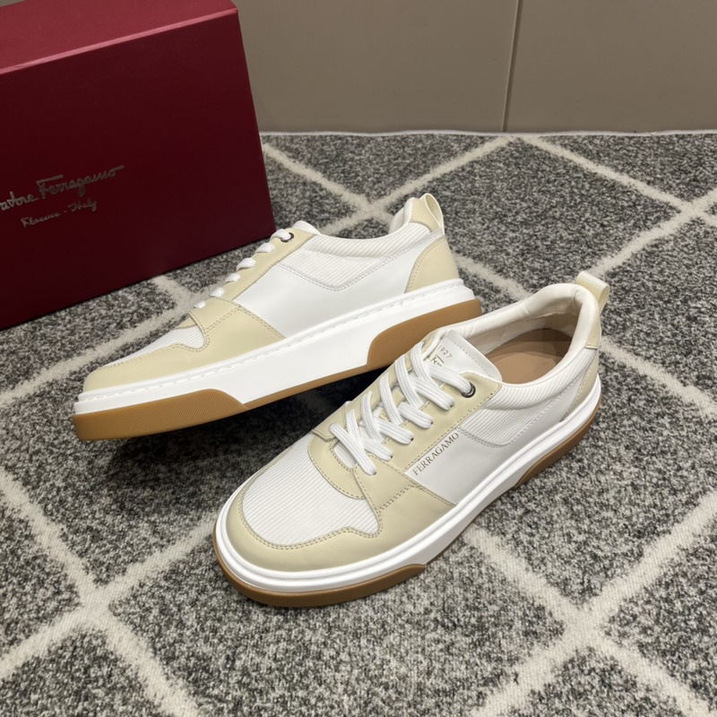 ferragamo菲拉格慕新款休閑鞋 時尚百搭 拼色經典搭款 鞋面采用進口小牛皮