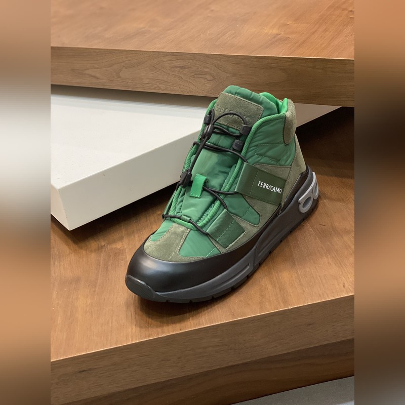 Ferragamo 菲拉格慕 官網新品冬季中幫休閑鞋 更新 高品質休閑鞋 進口頭