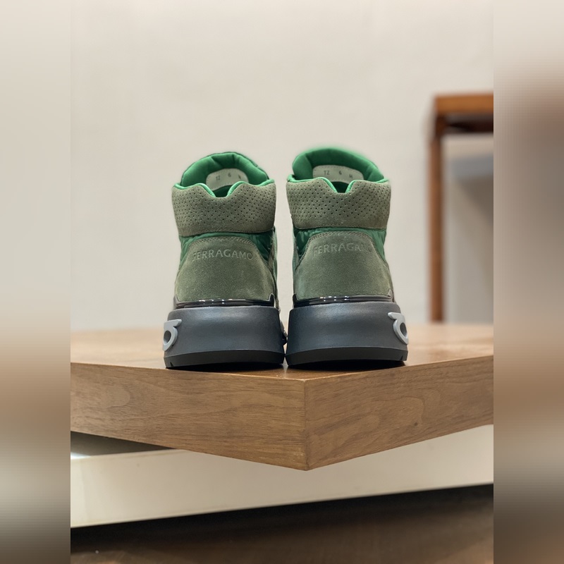 Ferragamo 菲拉格慕 官網新品冬季中幫休閑鞋 更新 高品質休閑鞋 進口頭