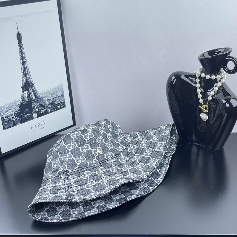 Gucci古奇新款原單小五金漁夫帽 輕盈透氣，時尚百搭配全套包裝