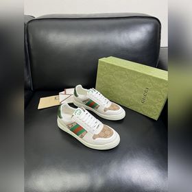 Gucci 頂級代購IT 古奇專櫃新款，原廠配置意大利進口牛皮搭配印花布面料，進