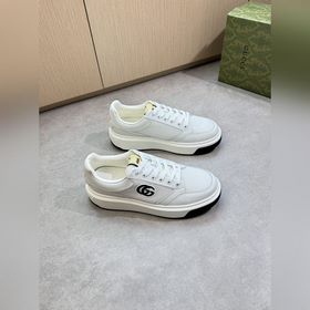 [Gucci]古馳 -高端品質(zhì) 原單·休閑運動鞋 -鞋面： 納帕小牛皮、品牌網(wǎng)帆