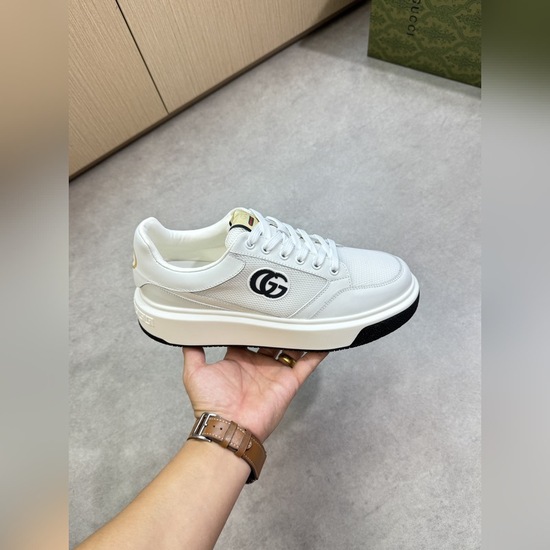 [Gucci]古馳 -高端品質 原單·休閑運動鞋 -鞋面： 納帕小牛皮、品牌網帆