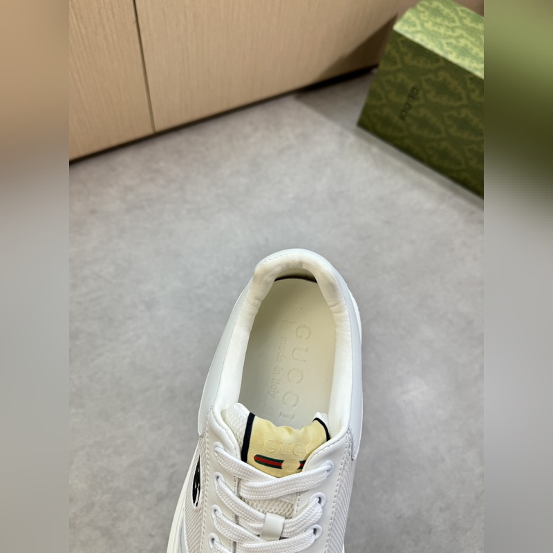 [Gucci]古馳 -高端品質 原單·休閑運動鞋 -鞋面： 納帕小牛皮、品牌網帆