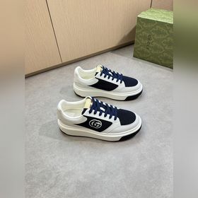 [Gucci]古馳 -高端品質(zhì) 原單·休閑運動鞋 -鞋面： 納帕小牛皮、品牌網(wǎng)帆