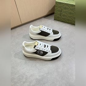 [Gucci]古馳 -高端品質(zhì) 原單·休閑運動鞋 -鞋面： 納帕小牛皮、品牌網(wǎng)帆