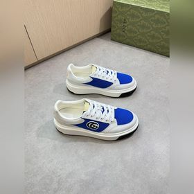 [Gucci]古馳 -高端品質(zhì) 原單·休閑運動鞋 -鞋面： 納帕小牛皮、品牌網(wǎng)帆