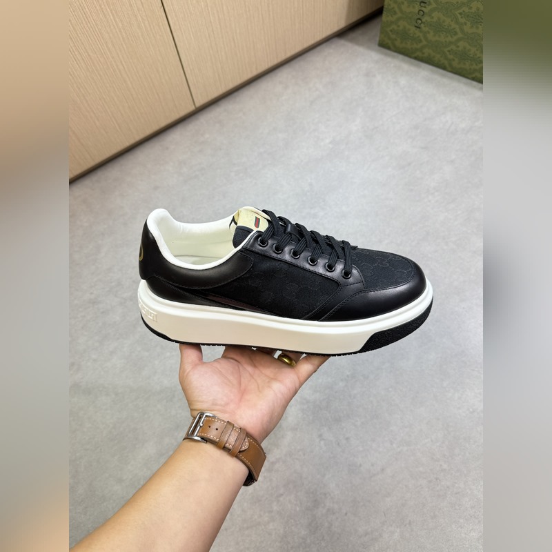 [Gucci]古馳 -高端品質 原單·休閑運動鞋 -鞋面： 納帕小牛皮、品牌圖騰