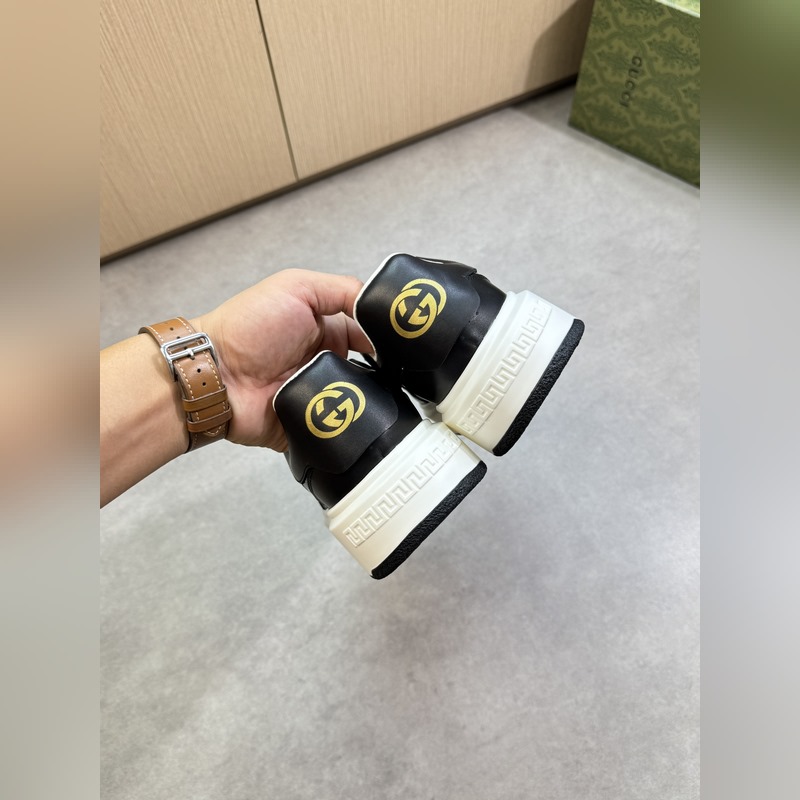 [Gucci]古馳 -高端品質 原單·休閑運動鞋 -鞋面： 納帕小牛皮、品牌圖騰