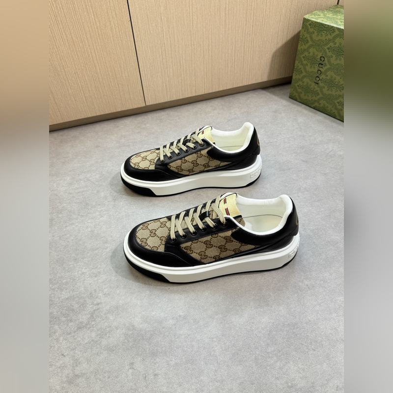 [Gucci]古馳 -高端品質(zhì) 原單·休閑運(yùn)動(dòng)鞋 -鞋面： 納帕小牛皮、品牌圖騰