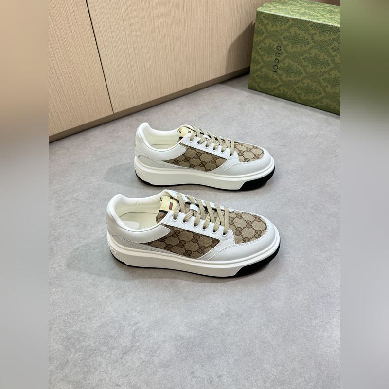 [Gucci]古馳 -高端品質 原單·休閑運動鞋 -鞋面： 納帕小牛皮、品牌圖騰