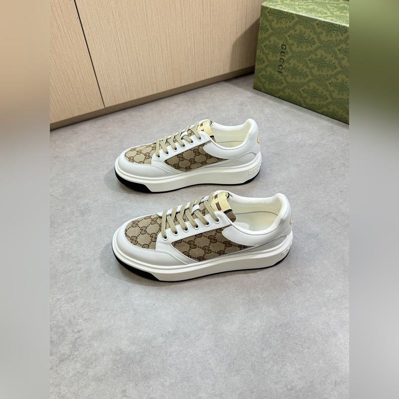 [Gucci]古馳 -高端品質 原單·休閑運動鞋 -鞋面： 納帕小牛皮、品牌圖騰