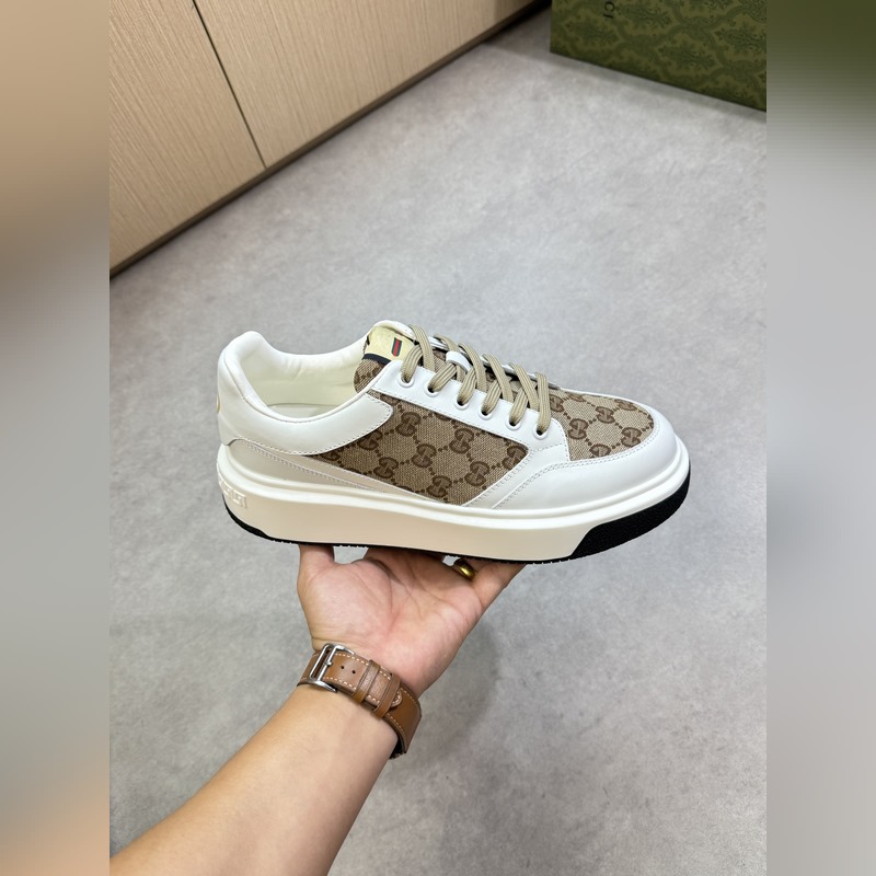 [Gucci]古馳 -高端品質 原單·休閑運動鞋 -鞋面： 納帕小牛皮、品牌圖騰