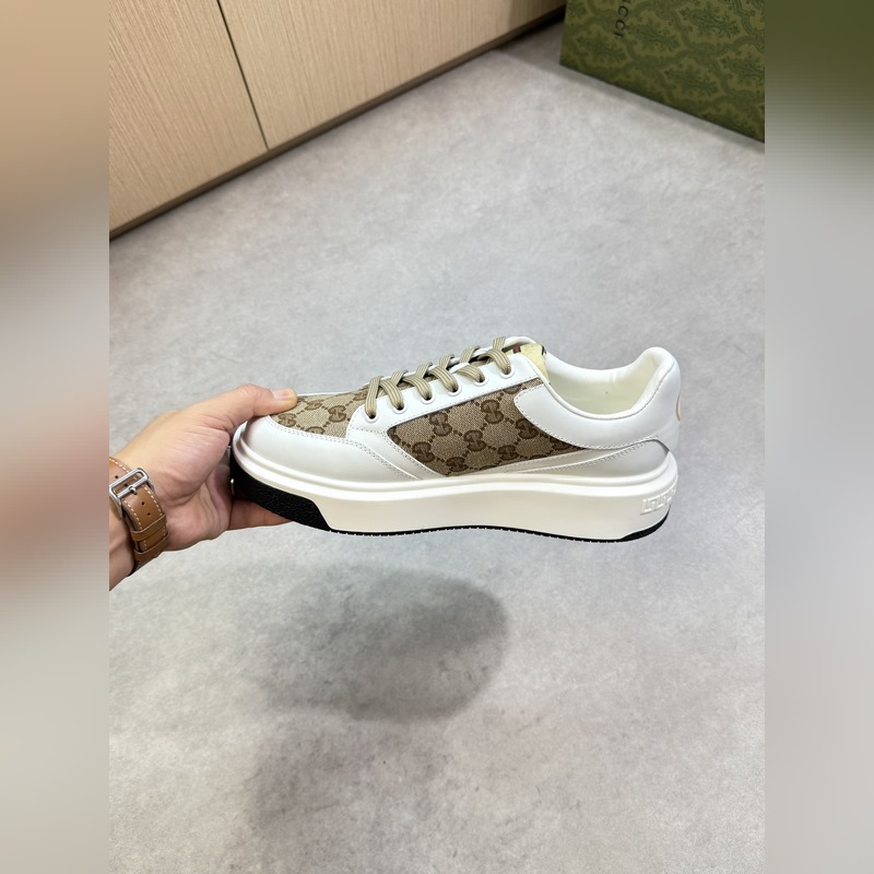 [Gucci]古馳 -高端品質 原單·休閑運動鞋 -鞋面： 納帕小牛皮、品牌圖騰