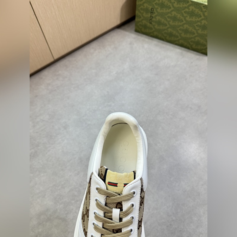 [Gucci]古馳 -高端品質 原單·休閑運動鞋 -鞋面： 納帕小牛皮、品牌圖騰