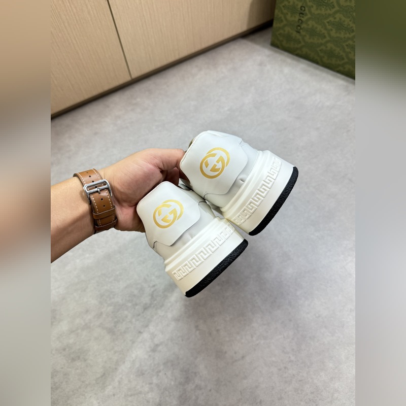 [Gucci]古馳 -高端品質 原單·休閑運動鞋 -鞋面： 納帕小牛皮、品牌圖騰