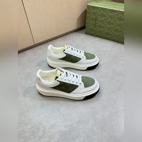 [Gucci]古馳 -高端品質(zhì) 原單·休閑運動鞋 -鞋面： 納帕小牛皮、品牌圖騰