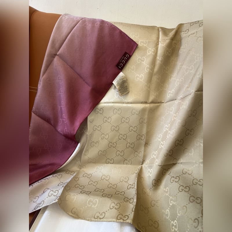 Gucci 新 GG提花漸變 原單品質！ Size：90x90cm 材質：100